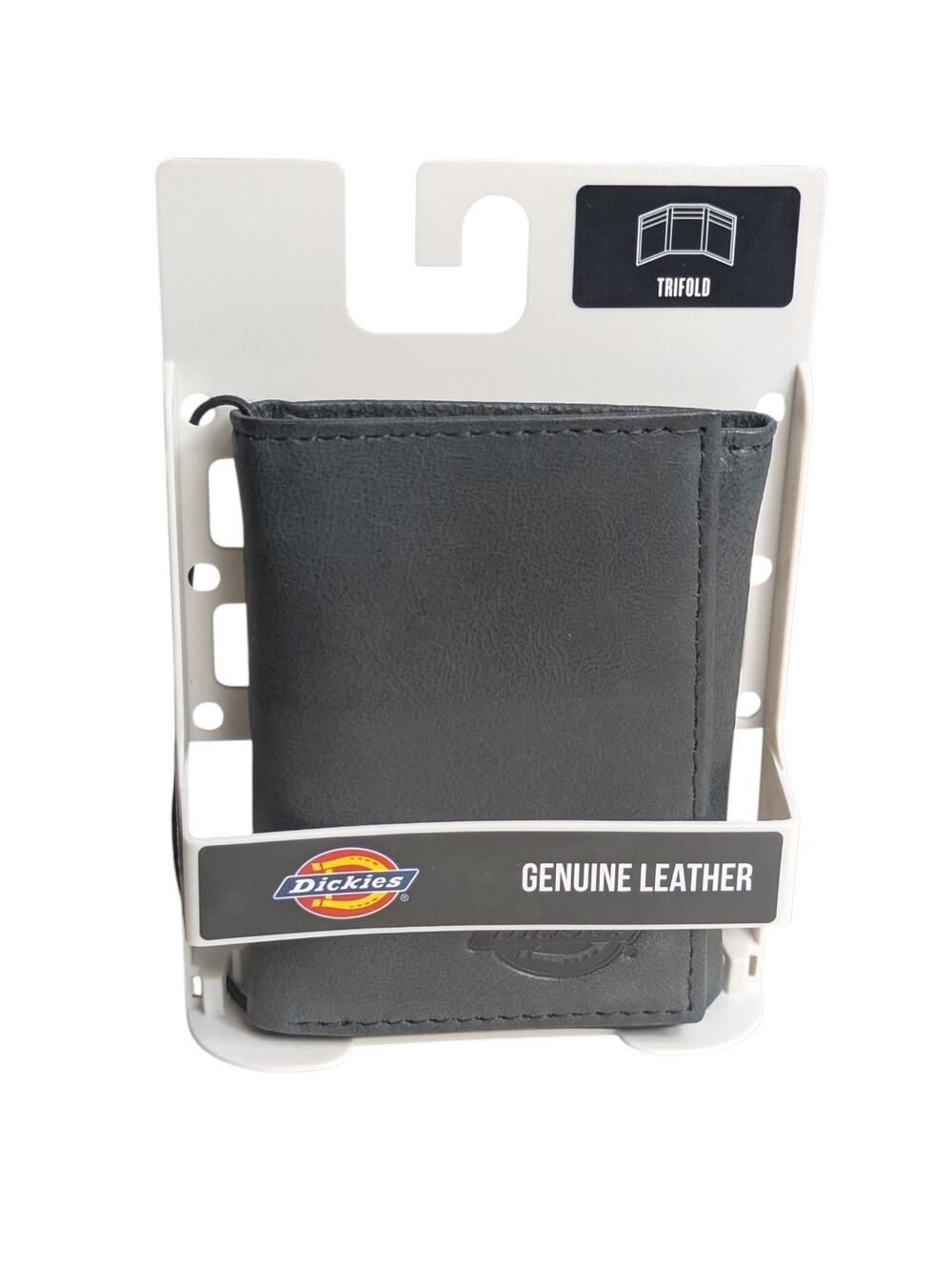 Dickies Genuine Leather Trifold Men's Wallet Black 31DI110007 New Free Shipping